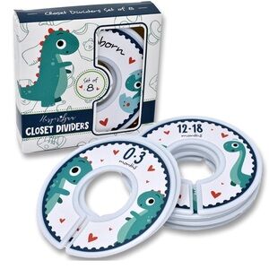 Dinosaur closet tags (newborn - 2T)